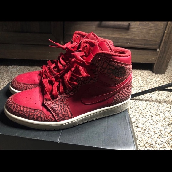 Jordan Shoes Air Jordan High Supreme Red Poshmark